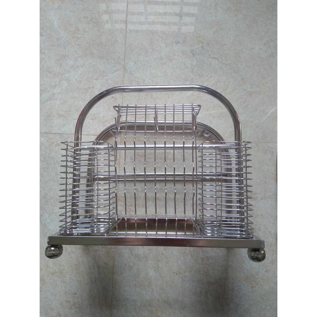 Kệ để dao thớt bằng inox - ẢNH THẬT