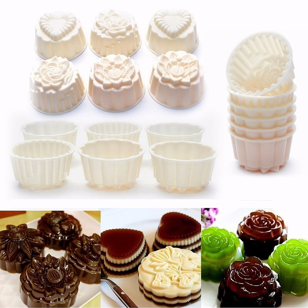 Combo 6 khuôn làm bánh rau câu trung thu hàng vnclc