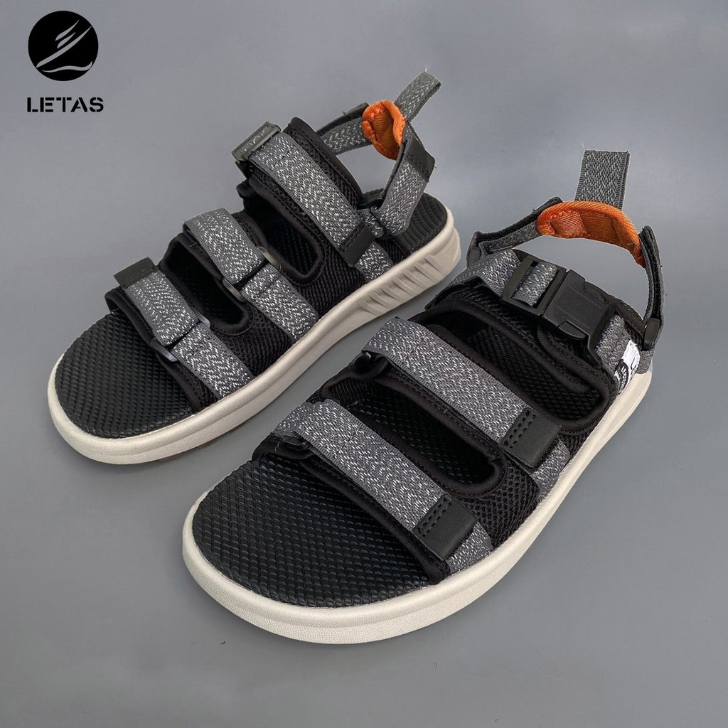 Sandal Nữ,Nam Letas Phản Quang D1003 Tro Ghi