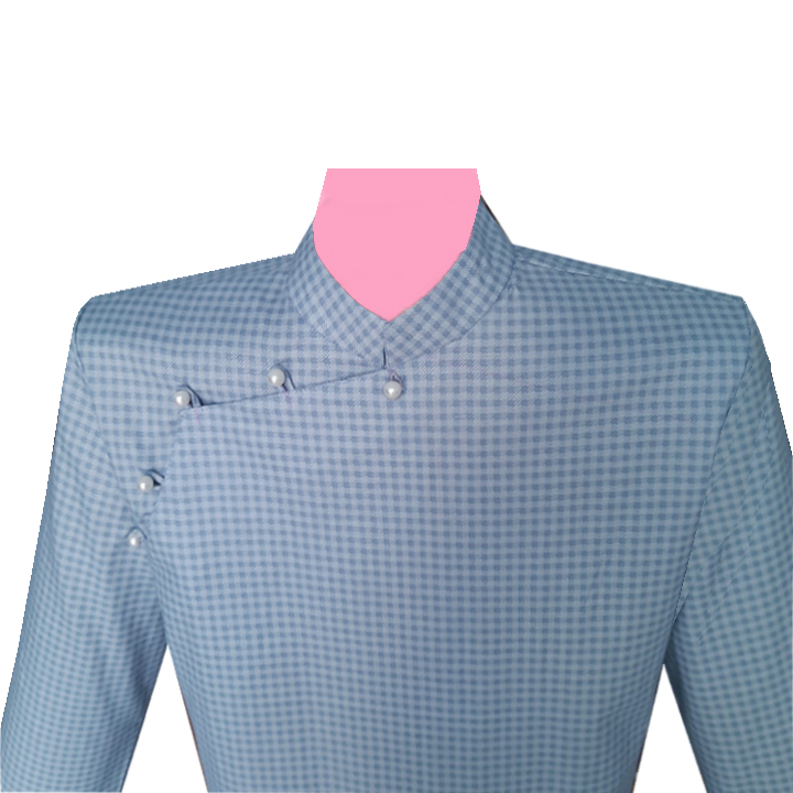 ÁO DÀI CÁCH TÂN NAM POLY COTTON HỌA TIẾT