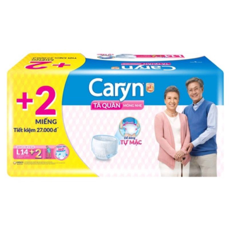 Bỉm Tã quần người già Caryn M16/L14