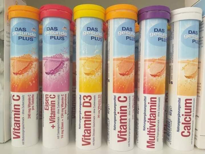 Các loại viên sủi Mivolis Đức