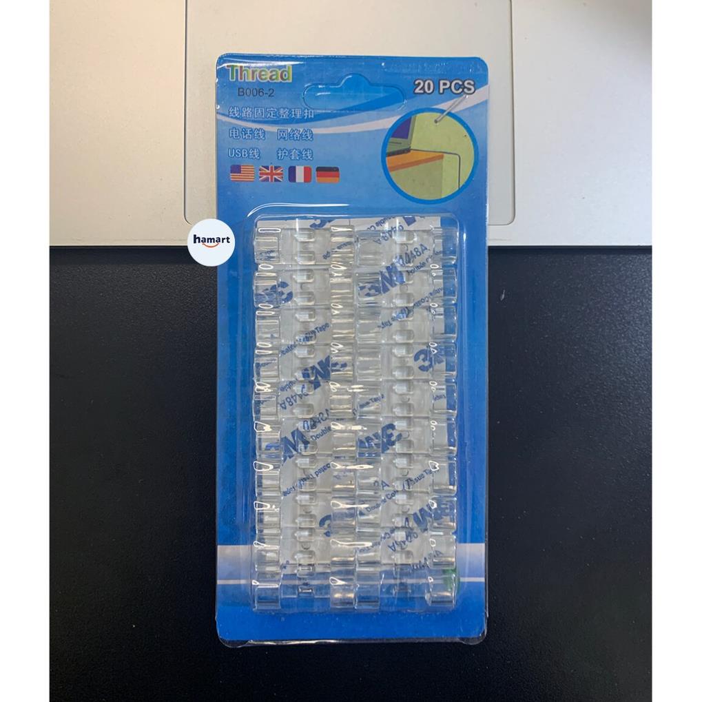 Nẹp Cố Định Dây Điện Kẹp Giữ Cáp Sạc Nẹp Dây Điện Chống Rối - Dán Tường