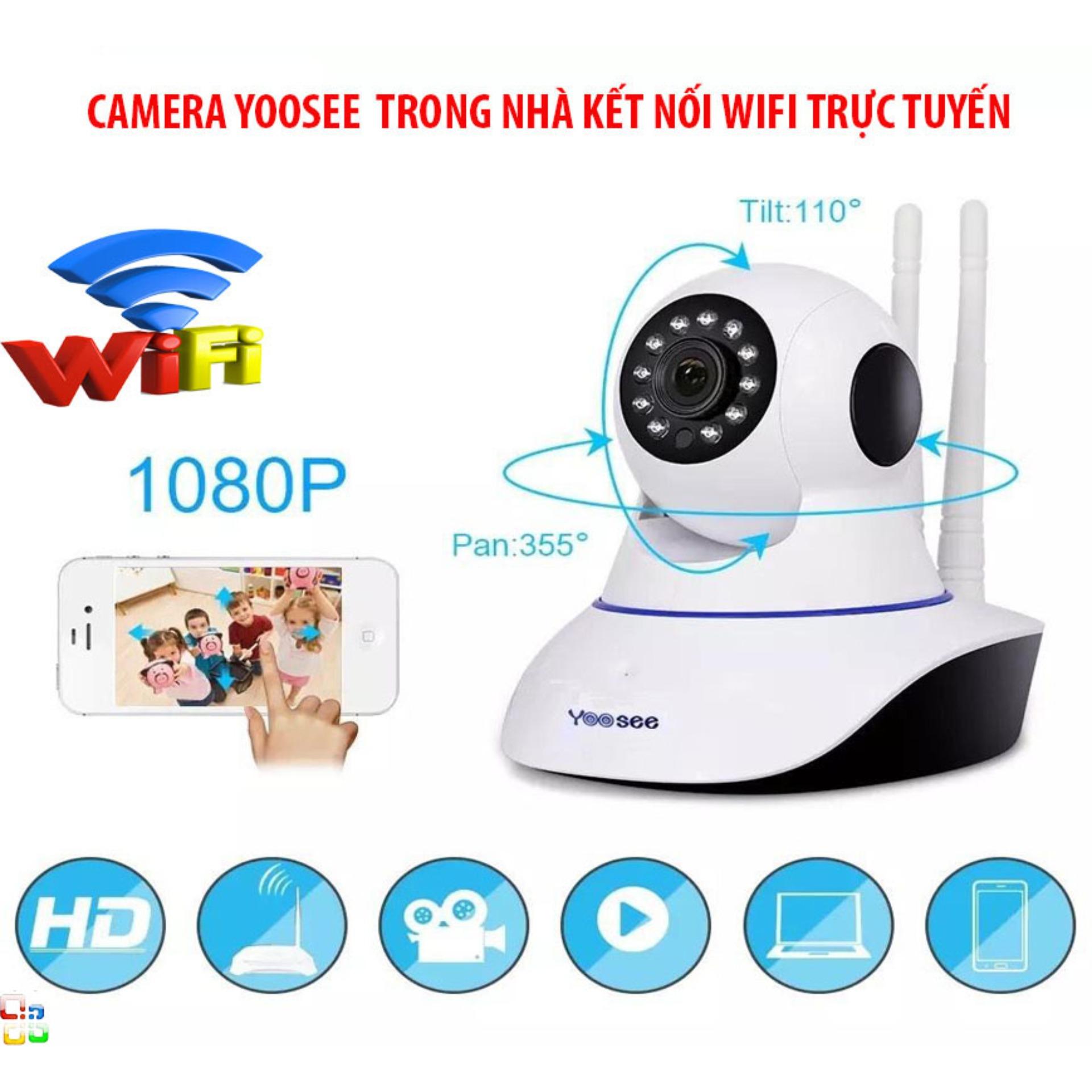 Camera Wifi trong nhà- ngoài trời YOOSEE. Camera Yoosee 1080P Utra 4K Cài Đặt Camera Cho Điện Thoại Chất Lượng Cao 1080P Utra 4K, Xoay 360 Độ Điều Chỉnh Bằng Điện Thoại.