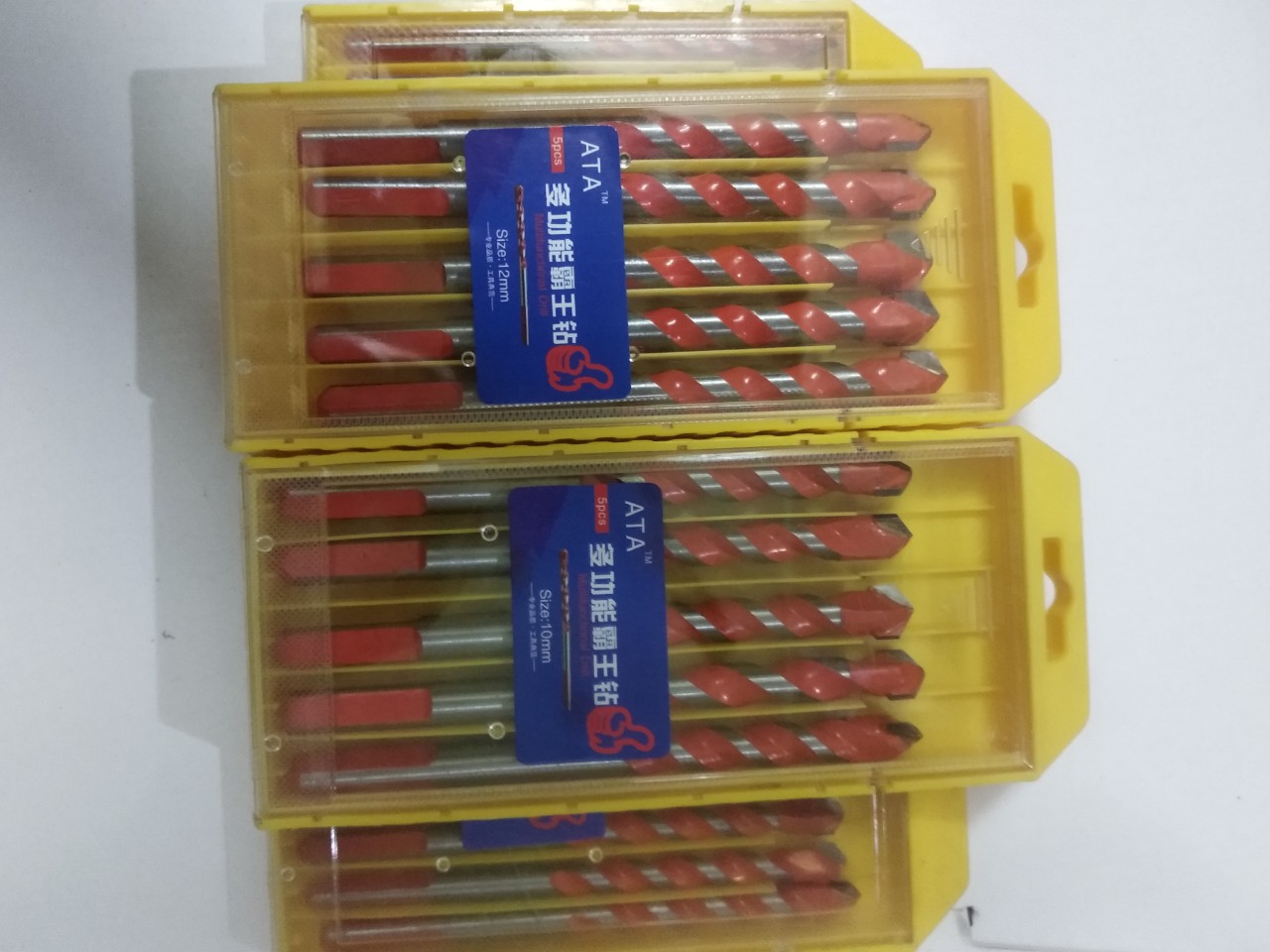 Mũi khoan đa năng 2 cảnh ( com bô 4 mũi; 6,8,10 , 12 mm)