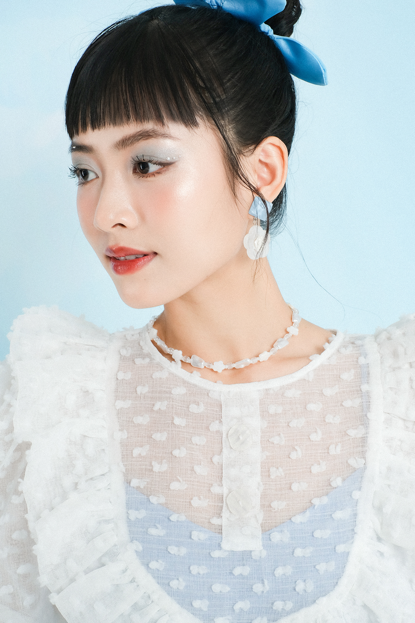 Double Moonshot - Set đầm xoè phối bèo Cotton Cloud