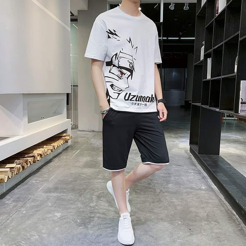 [HCM]Sét đồ thể thao nam nhiều màu lựa chọn in Hình mặt GOKU