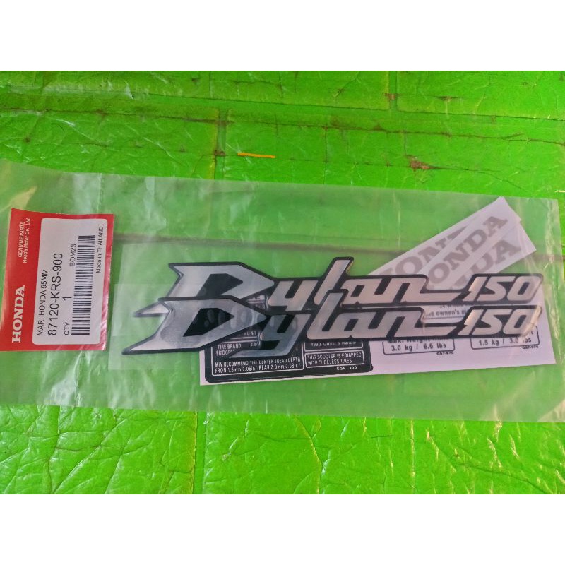 Bộ tem nổi honda Dylan 150 hàng zin theo xe hàng nhập Thái Lan