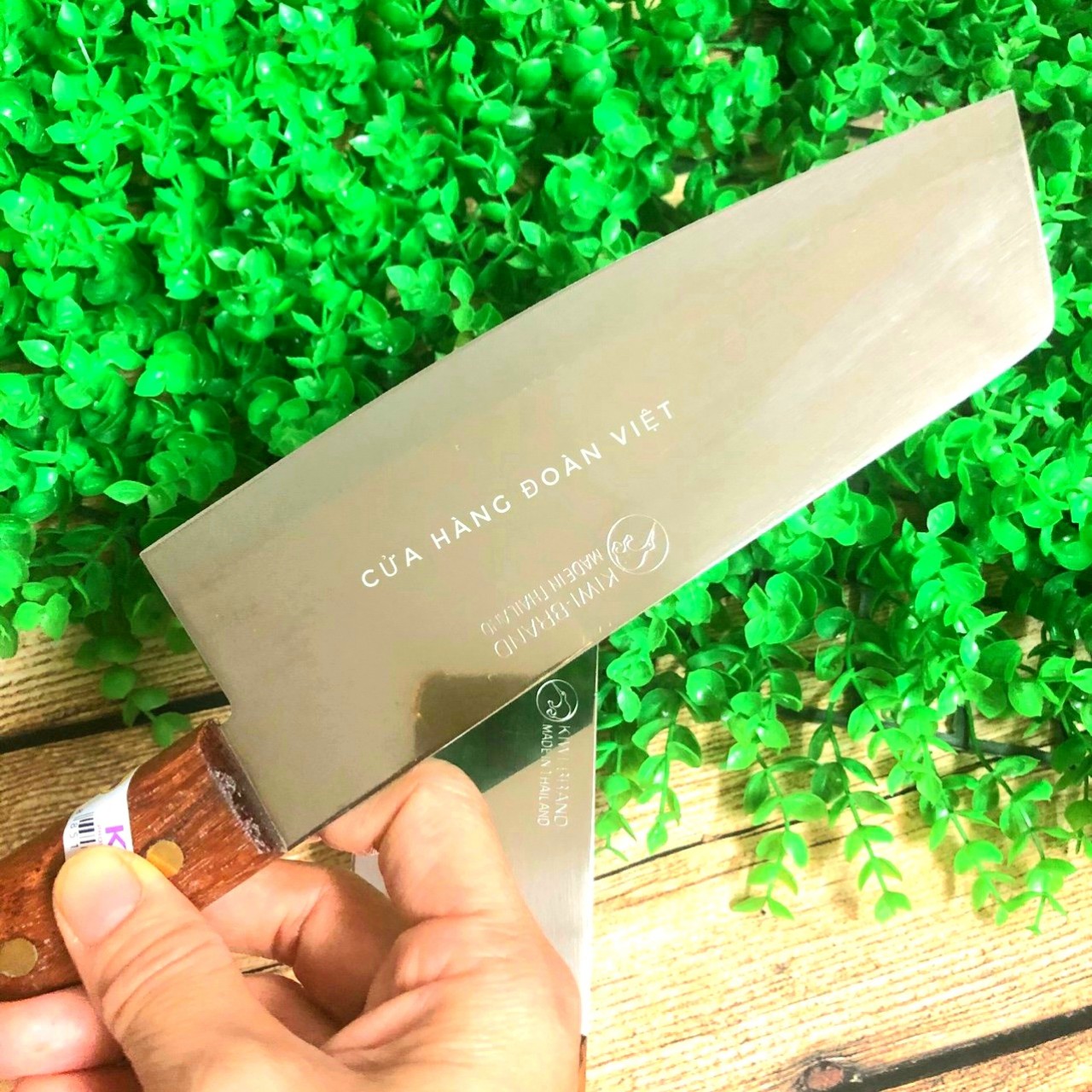 Dao Thái Kiwi Cán Gỗ  Size 21 - 32cm