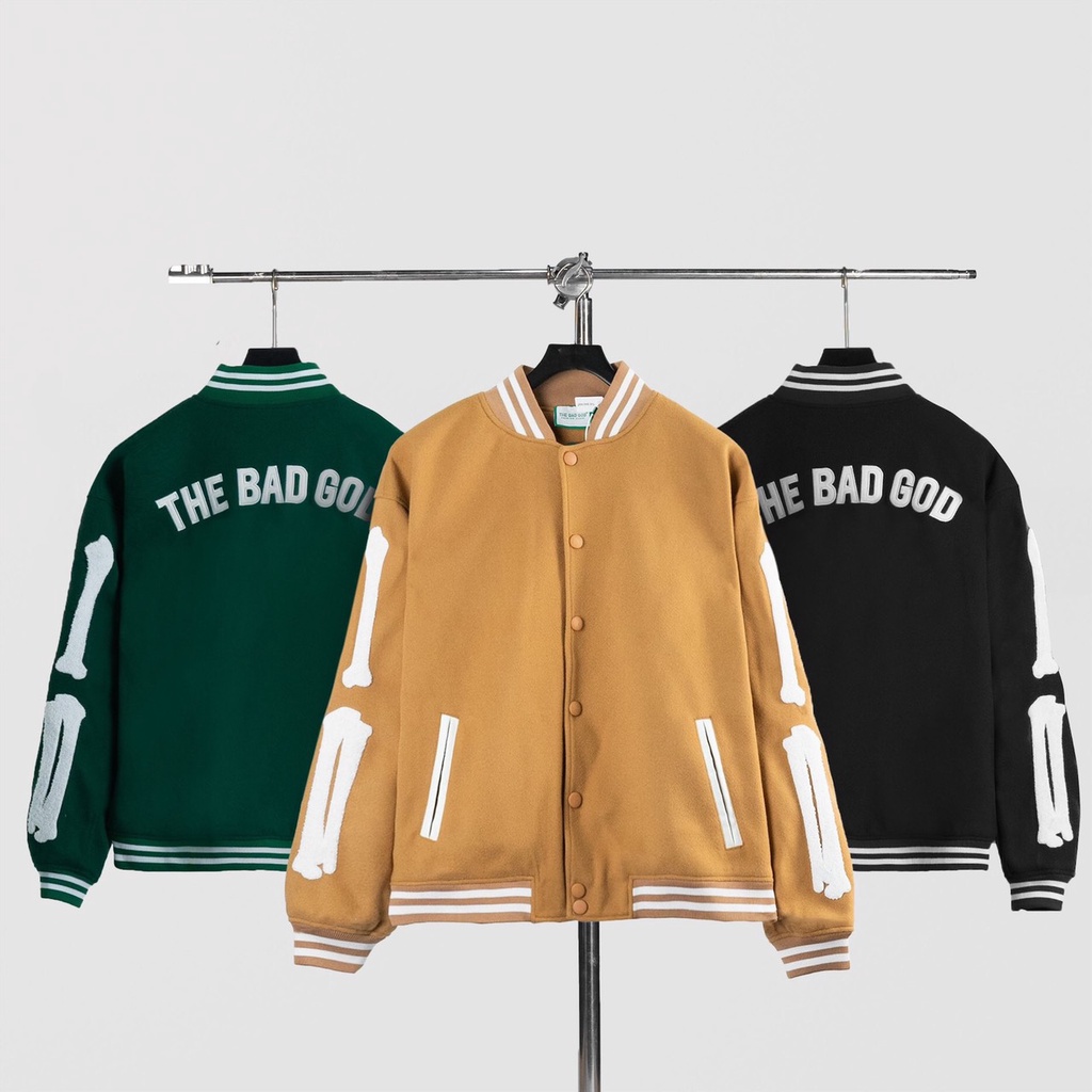 Áo khoác bomber varsity jacket The Bad God Armbony
