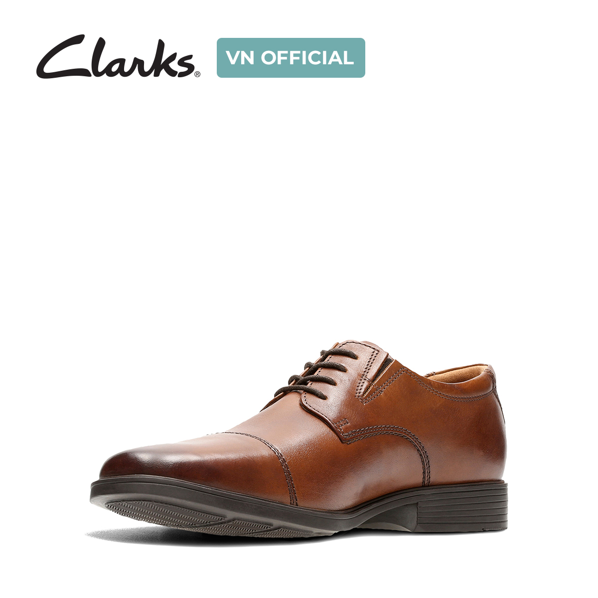 Giày Tây Da Nam Clarks - Tilden Cap