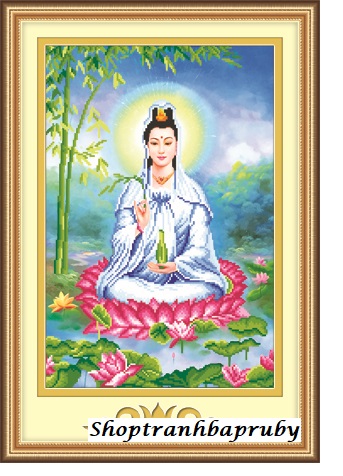 Tranh đính đá mẹ quan âm 77438 kích thước 45 x 65cm