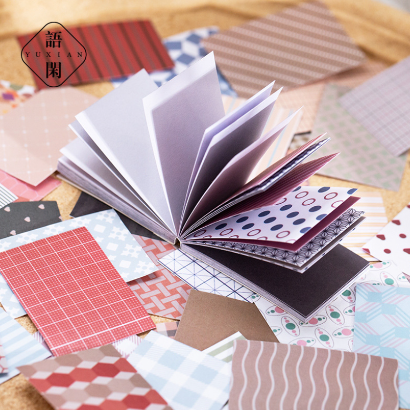 Cuốn 50 miếng sticker mẫu hoa văn cơ bản