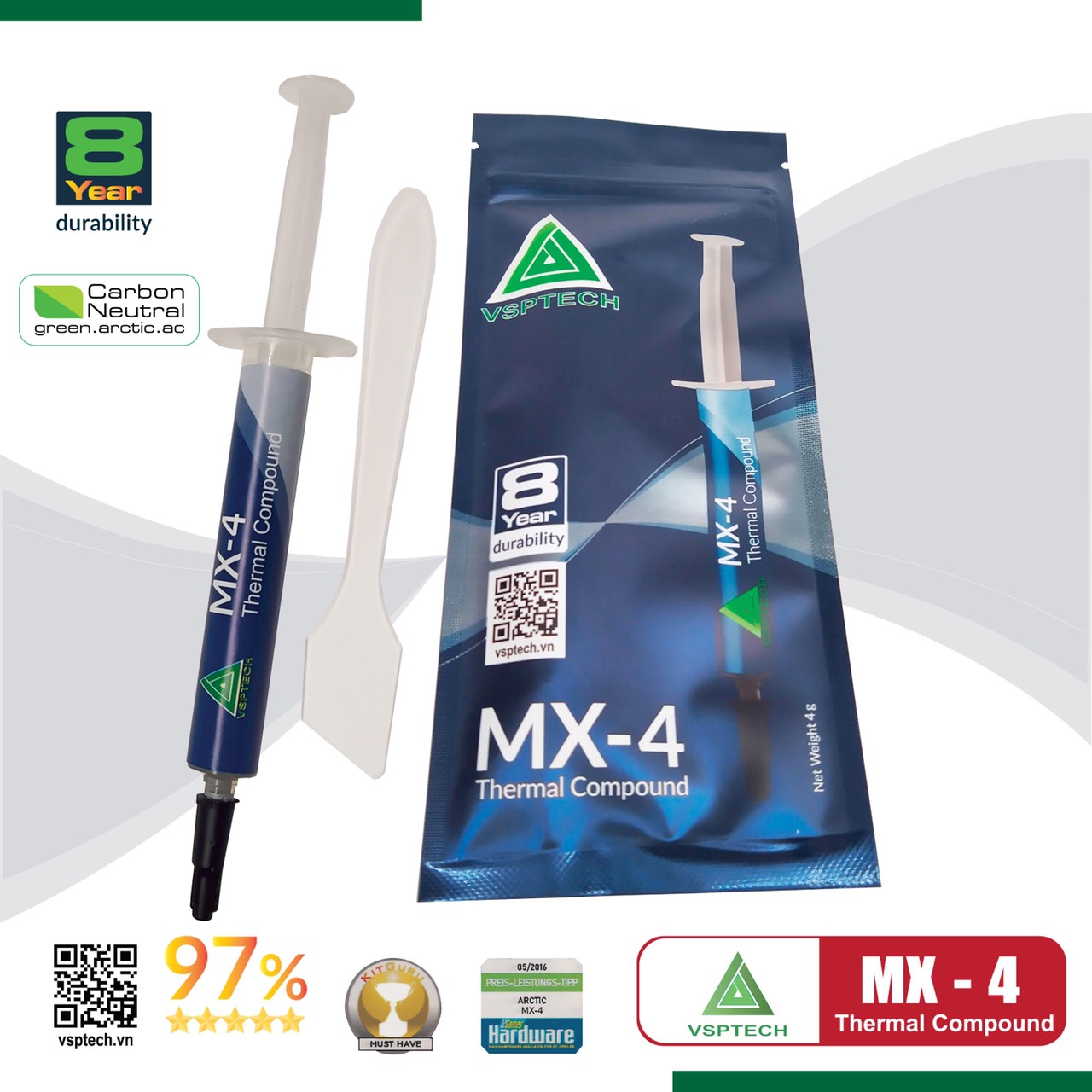 Keo tản nhiệt MX-4 dạng ống chích