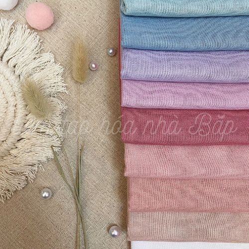 Vải Linen Bột Tông Màu Pastel