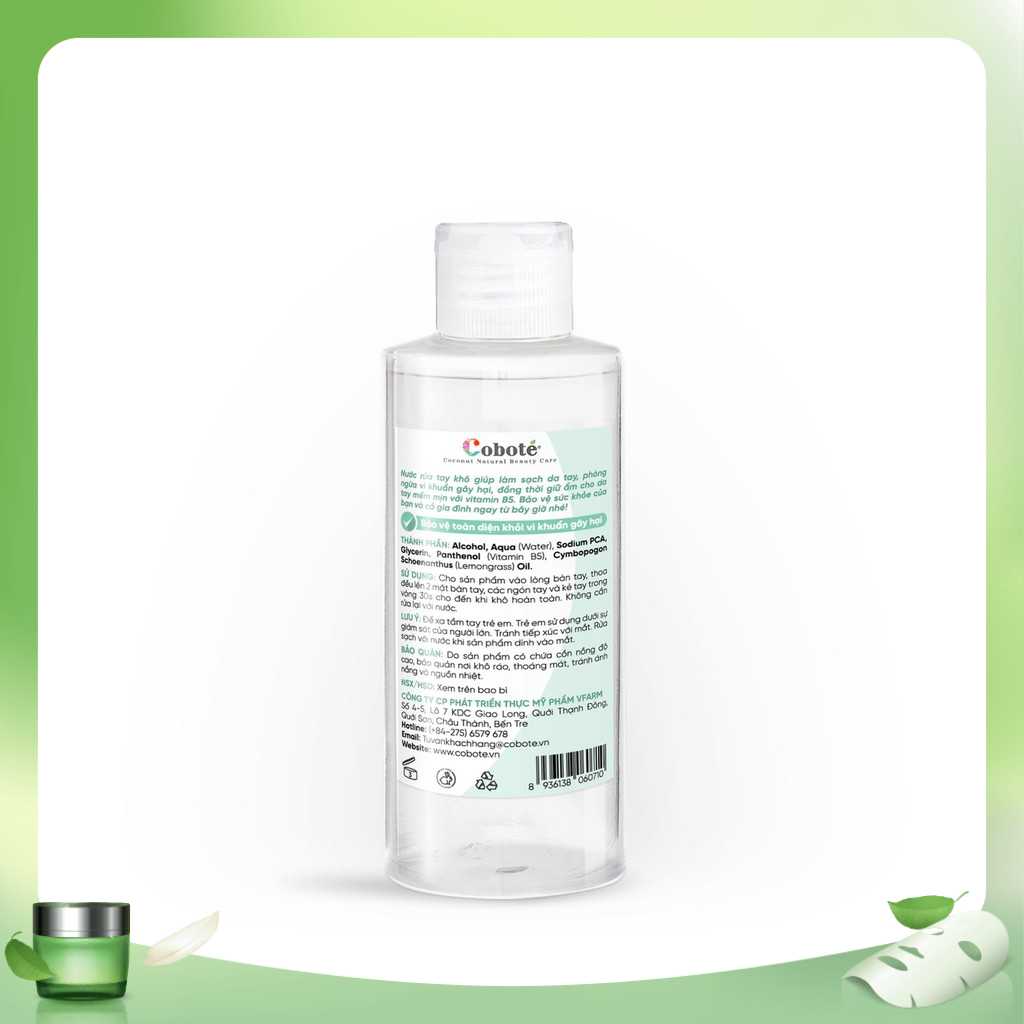Nước rửa tay khô Coboté 100ml 200ml 500ml