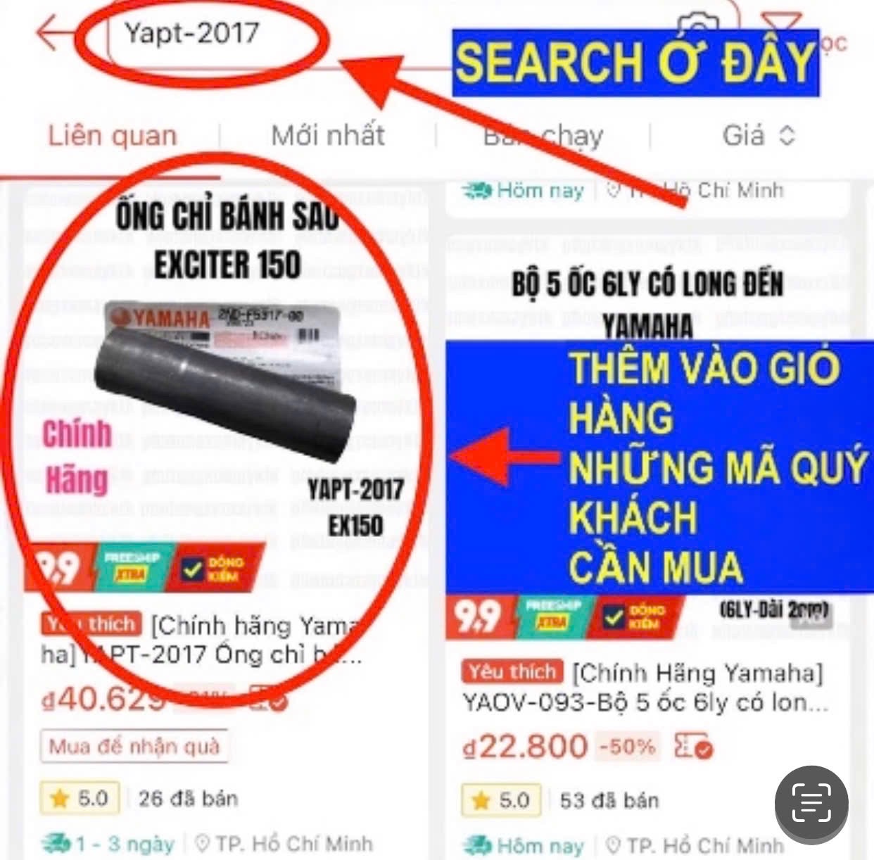 [Chính hãng Yamaha][8:BẦU LỌC GIÓ] YAPT-2016 Lọc gió-SIRIUS FI(14-20) (15)