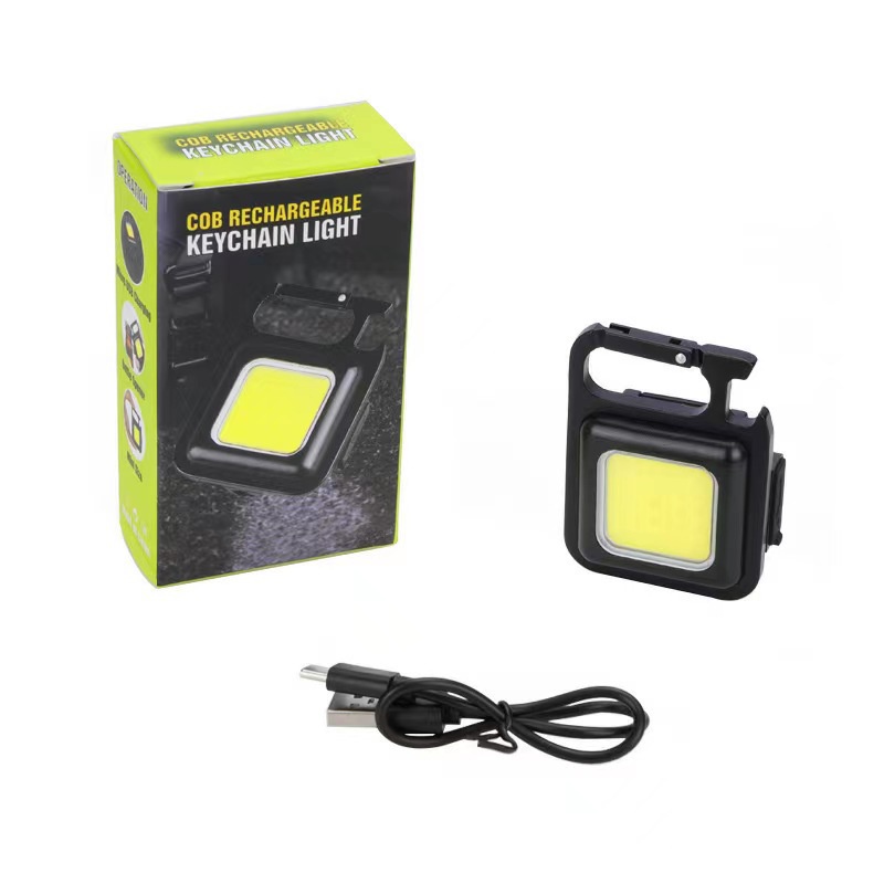 Móc Khóa Đèn LED Mini Siêu Sáng Sạc USB Tiện Dụng