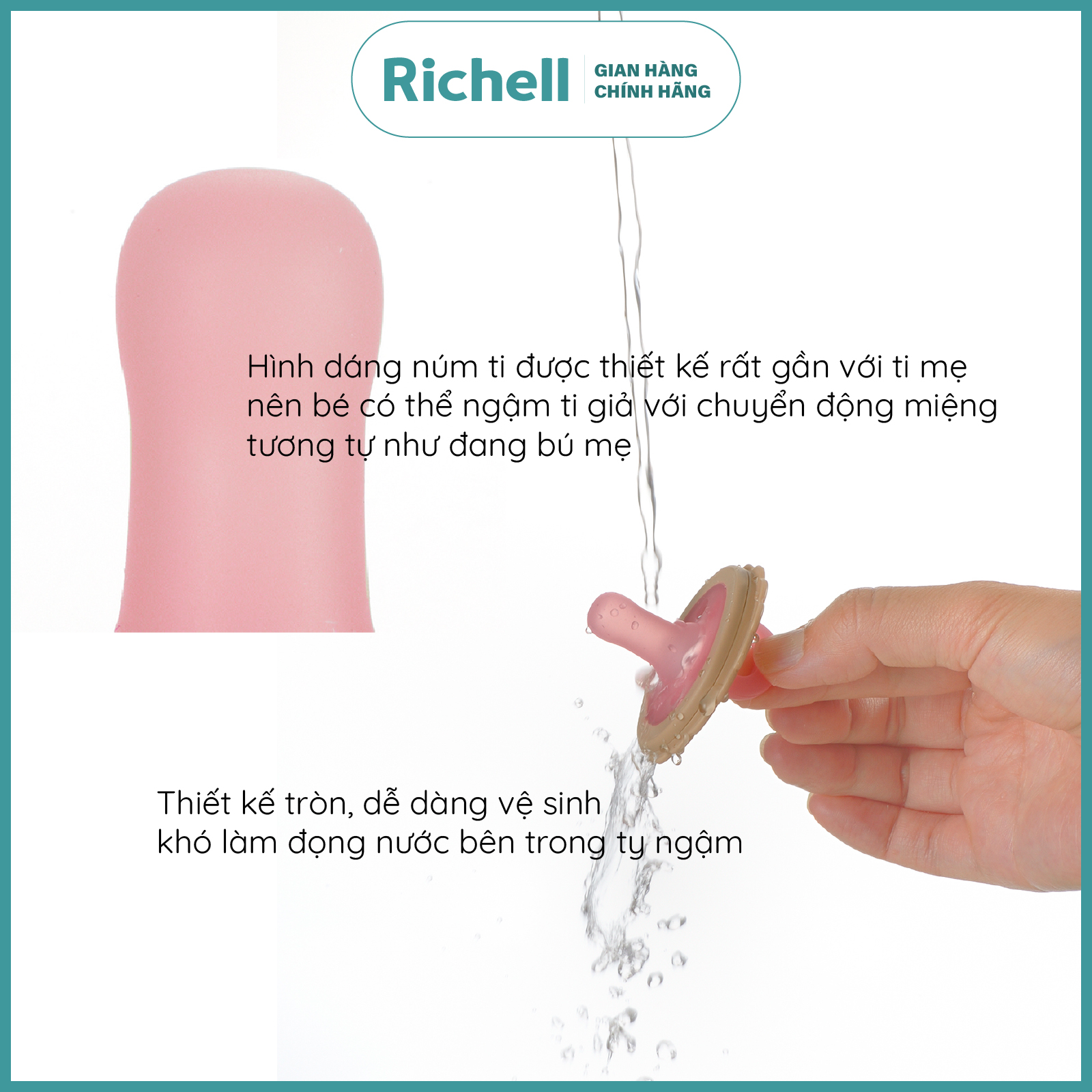Ty ngậm RICHELL cho bé từ 0 tháng | Baby