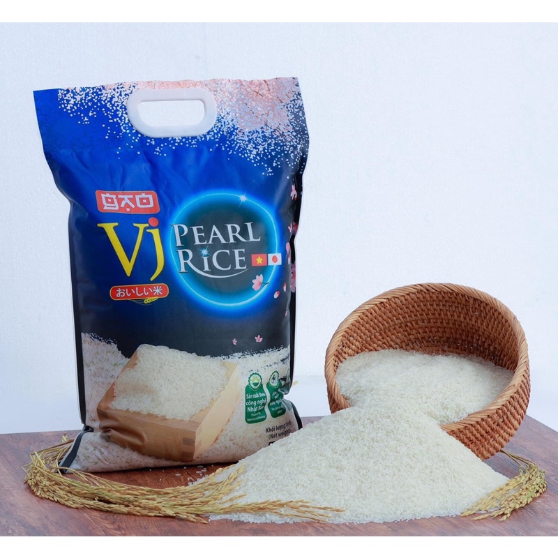 (Chính hãng) Gạo VJ Pearl Vinaseed (Túi 5kg)