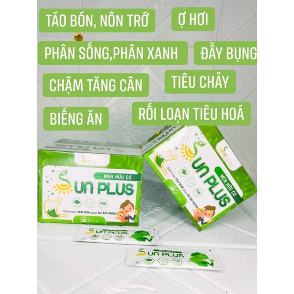 combo men - sữa Sunplus bé hết táo bón, tăng cân đều