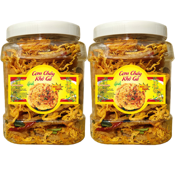 Combo 2 Hũ Cơm Cháy Khô Gà Siêu Ngon TPS - TỔNG 600G