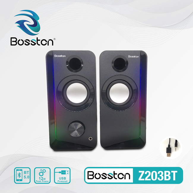 Loa 2.0 Bosston Z203BT LED (Bluetooth)