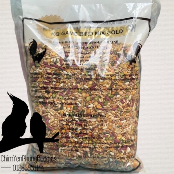 Ngũ cốc dinh dưỡng Game Bird KQ (tem vàng) cho gà đá (túi nguyên seal 2,268kg)