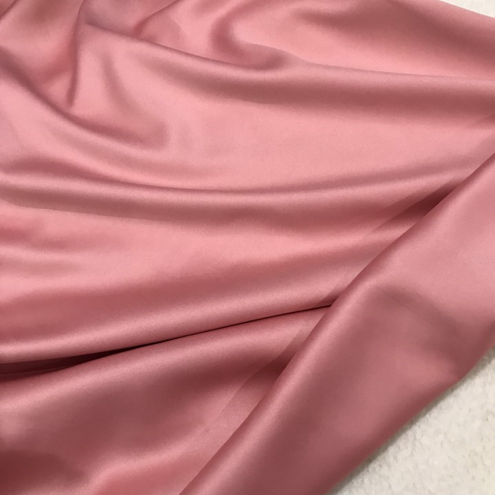 Vải Lụa RuBy Màu Hồng Khổ 1m7 - Chất Mềm Rũ, Mặt Vải Láng, Giãn Nhẹ, Độ Mỏng Vừa - May Đồ Bộ, Đầm Lụa