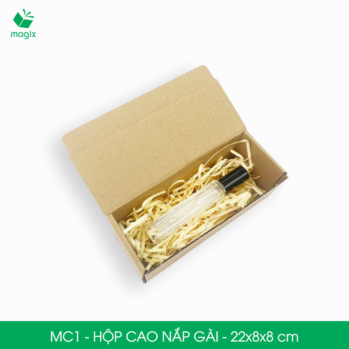 MC1 - 22x8x8 cm - 25 hộp cao - Hộp carton, hộp gói hàng, hộp nắp gài, hộp quà | Magix Packaging