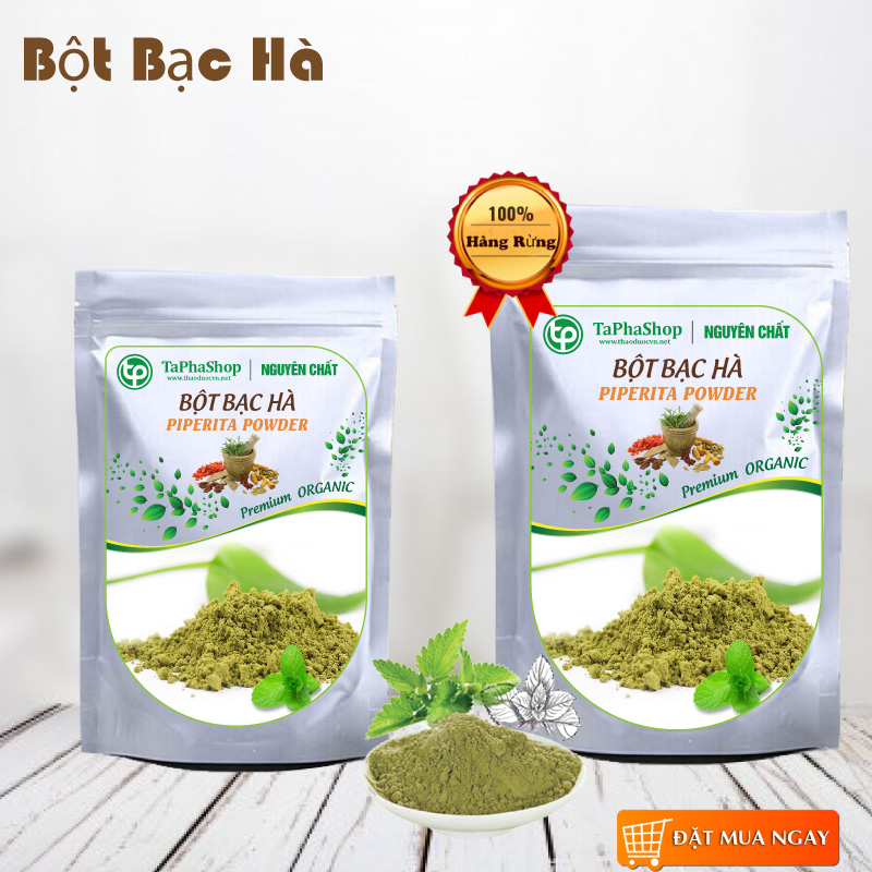 Bột bạc hà nguyên chất 100g - Thảo Dược Tấn Phát