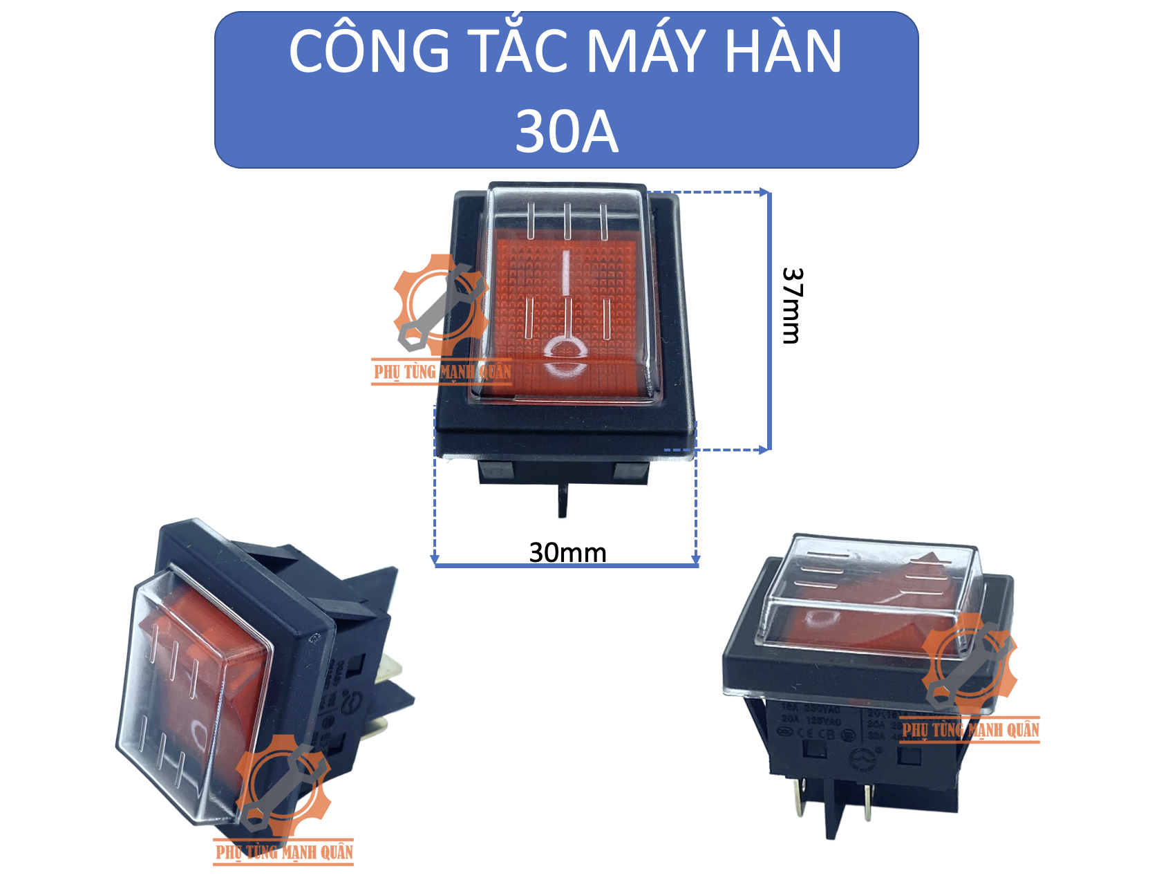 Công tắc máy hàn loại tốt - 30A bọc nhựa