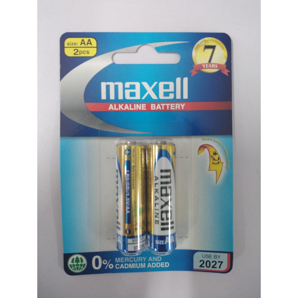 Pin AA Maxell ALKALINE BATTERY (Vỉ 2 Viên)