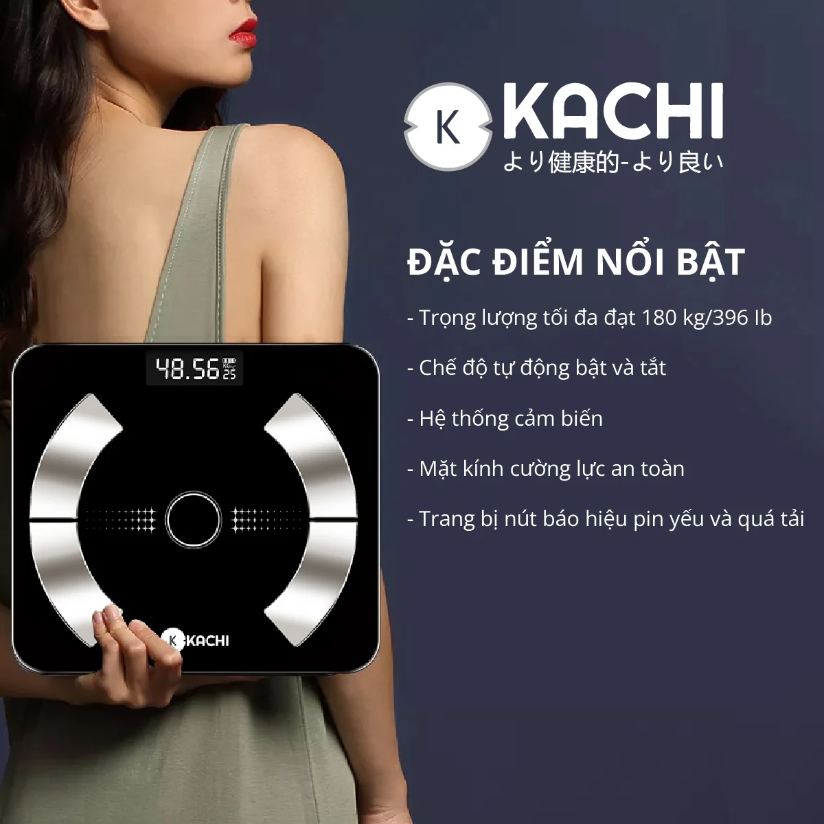 Cân Điên Tử Phân Tích Chỉ Số Cơ Thể Kachi