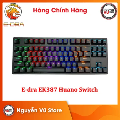 Bàn phím cơ E-Dra EK387 Huano Switch Version 2021 Red Switch - Hãng Chính Hãng