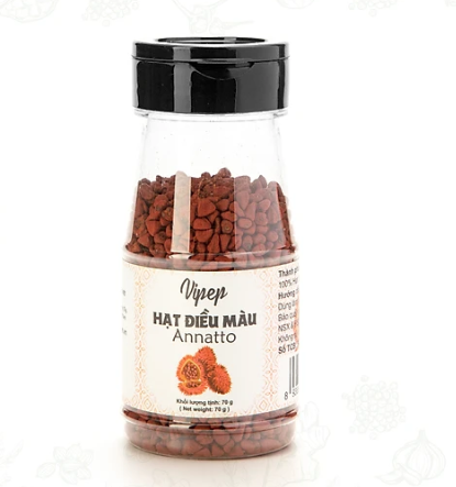 [Hũ 70g] Hạt điều màu hũ PET Vipep