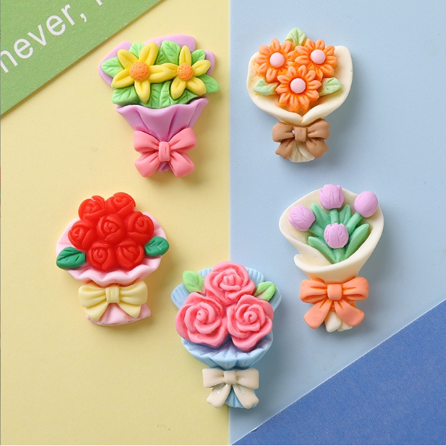 Sticker bó hoa gắn dép sục Crocs