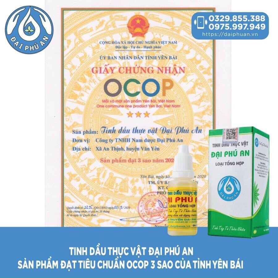 TINH DẦU THỰC VẬT ĐẠI PHÚ AN 15ML ( Chính hãng )