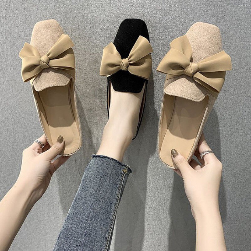 Giày búp bê nữ đẹp, thời trang công sở phong cách Hàn Quốc 2018