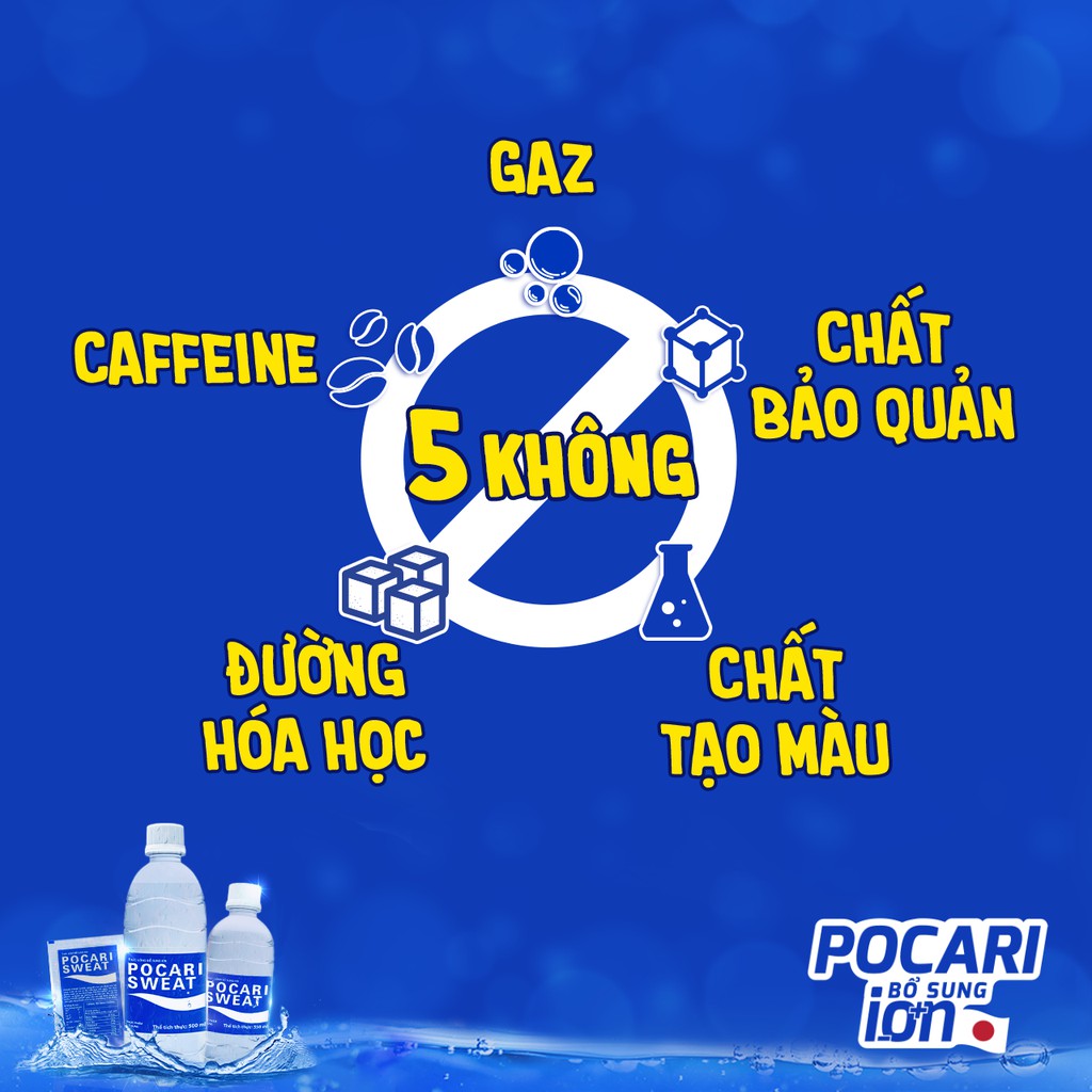 Thức uống bổ sung ion Pocari Sweat dạng bột giúp bù nước, điện giải - Hộp 13g x 5 gói