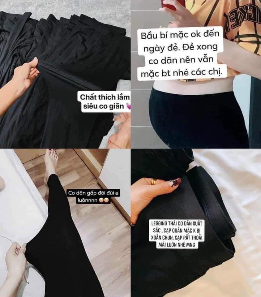 (40-72kg) Quần legging nữ lửng dưới gối thun thái RAINBOW (legging nữ lửng qua gối)