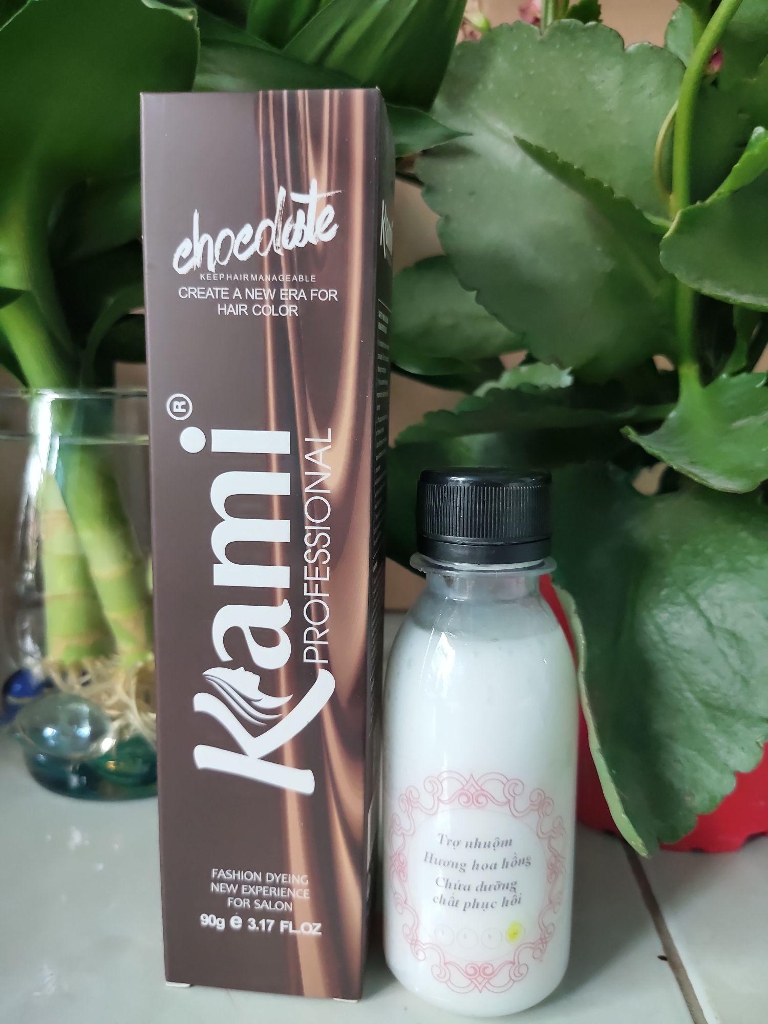 Thuốc nhuộm tóc màu Đỏ Tím + kèm oxi