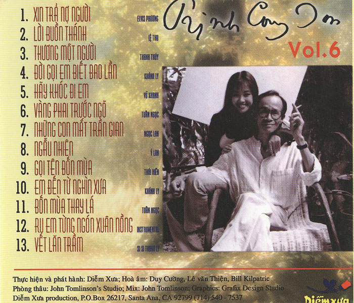 [MDCD] Bộ 4 Đĩa CD Nhạc Trịnh Công Sơn Vol 5678