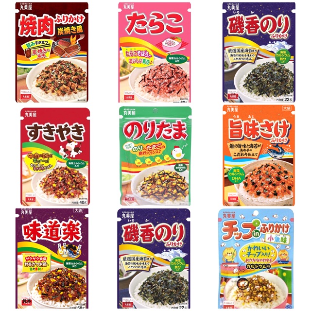 [Đủ Vị] Gia Vị Rắc Cơm Marumiya Furikake Rice Seasonings Nhật Bản (Product From Japan)