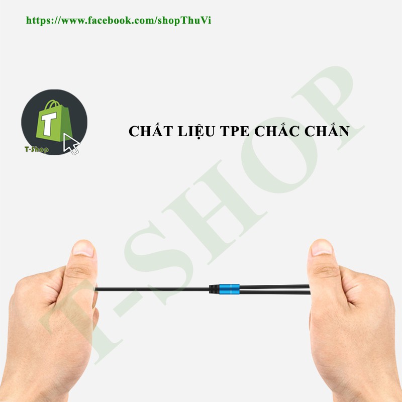 Jack chuyển đổi tai nghe 3.5 sang Audio & Mic (loại dài)
