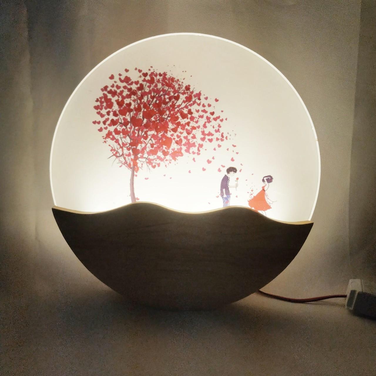 Đèn tường LED 3D - đèn trang trí - đèn đĩa LED VSLIGHT độc đáo
