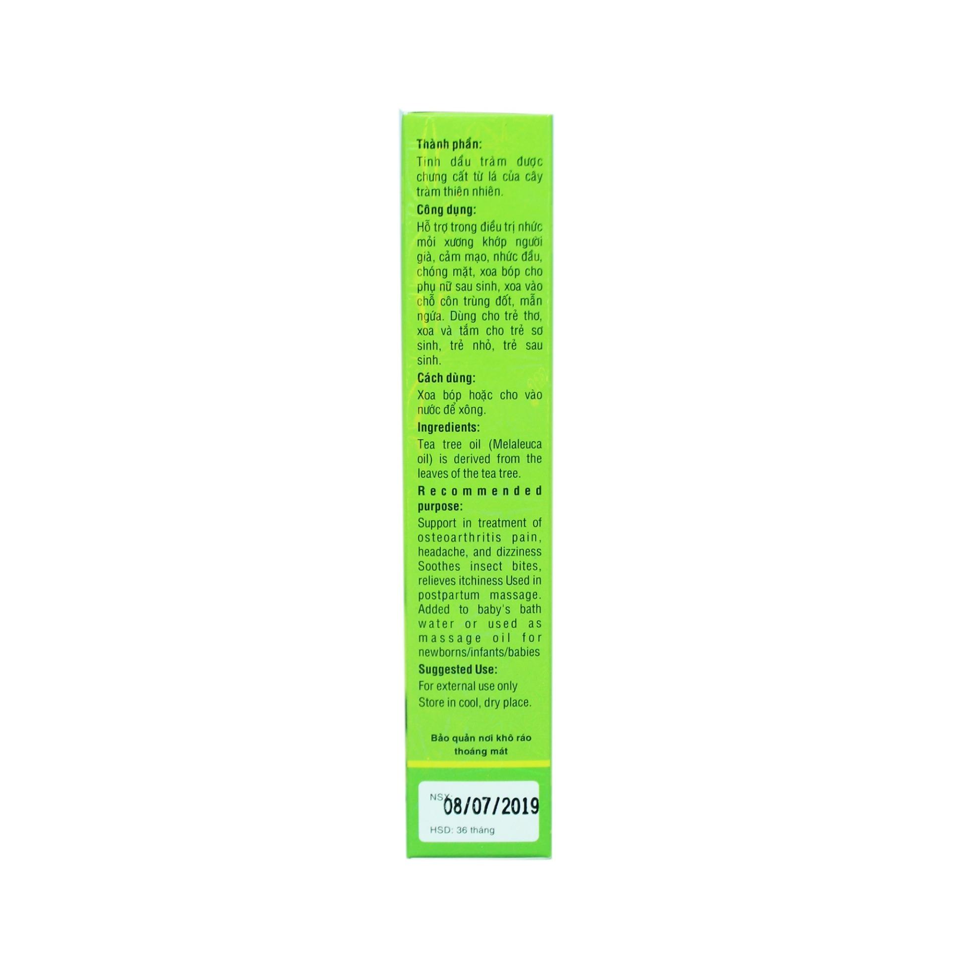 Tinh dầu tràm Huế Kim Vui 80ml(Vàng nhạt)