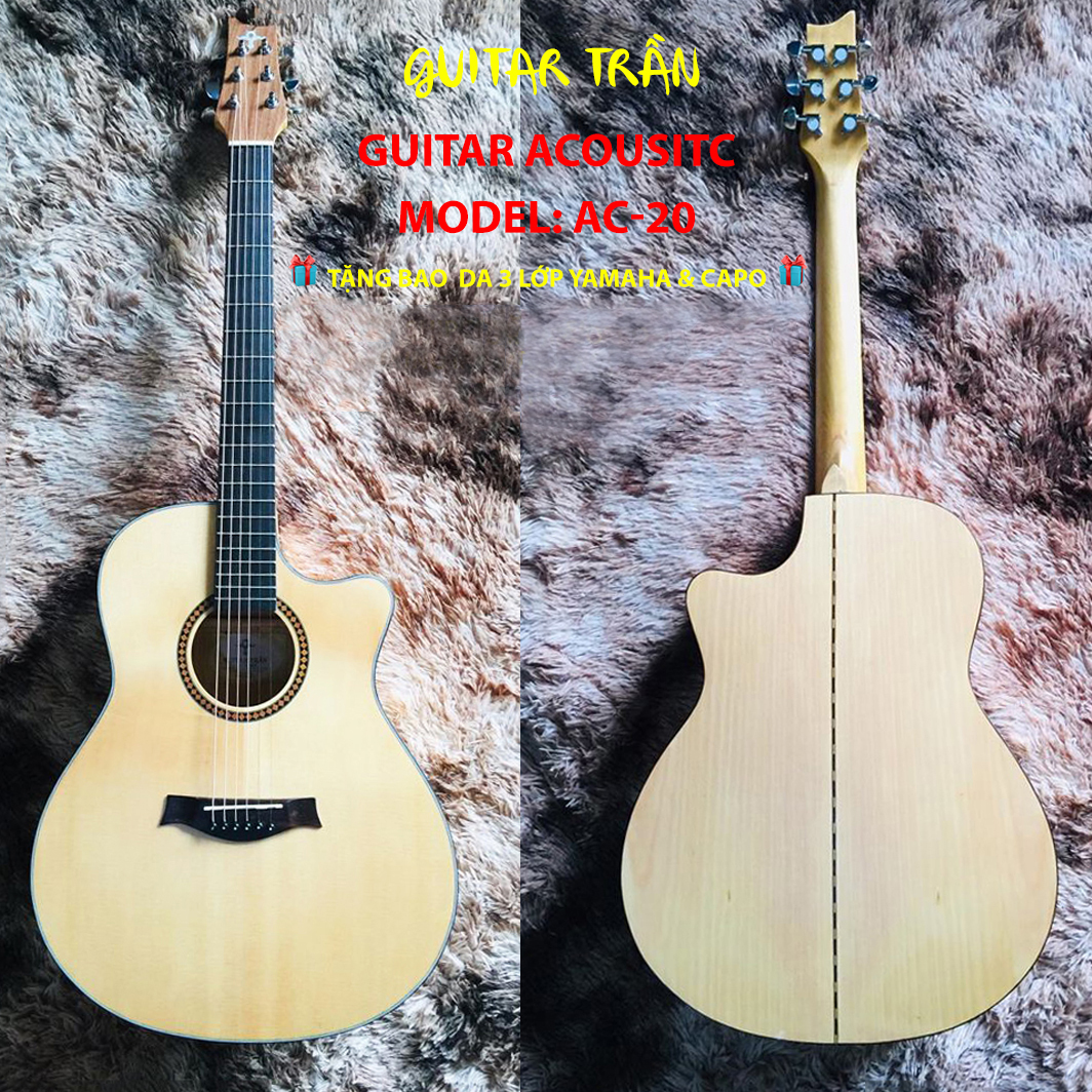 ĐÀN GUITAR ACOUSTIC | MODEL AC-20 | HÃNG GUITAR TRẦN NỔI TIẾNG