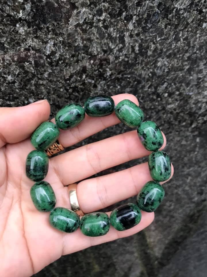 [HCM]VÒNG TAY LU THỐNG RUBY NAM PHI 12LY