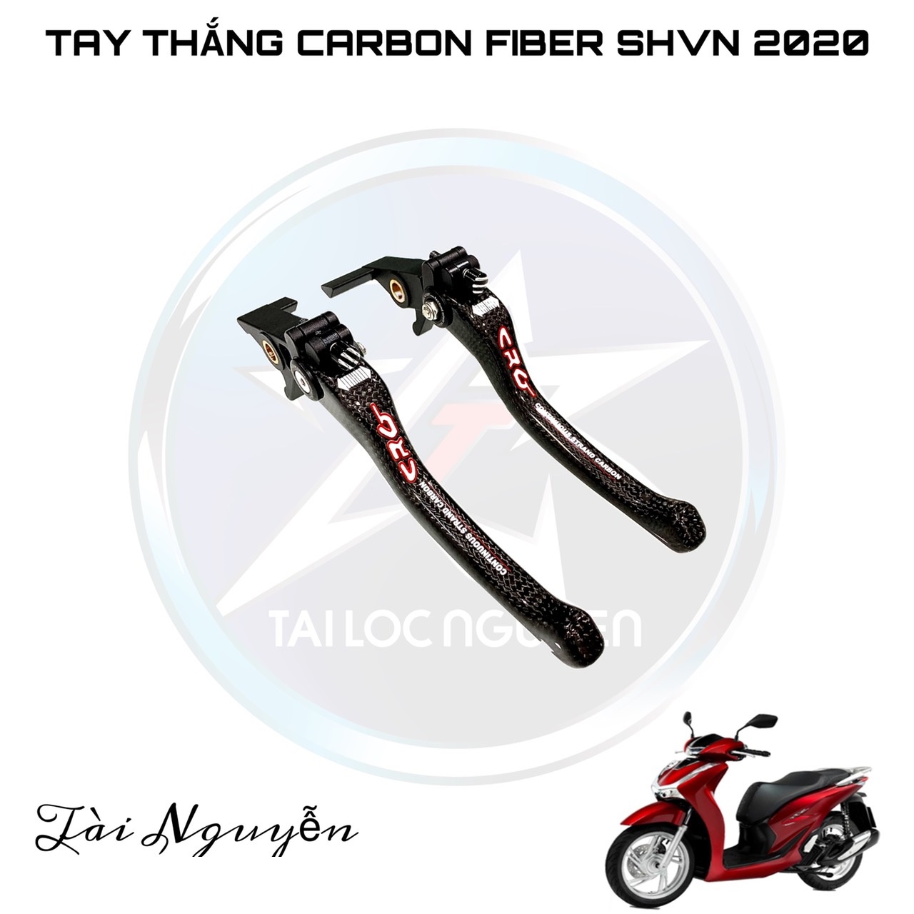 Tay thắng crg cacbon fiber xịn